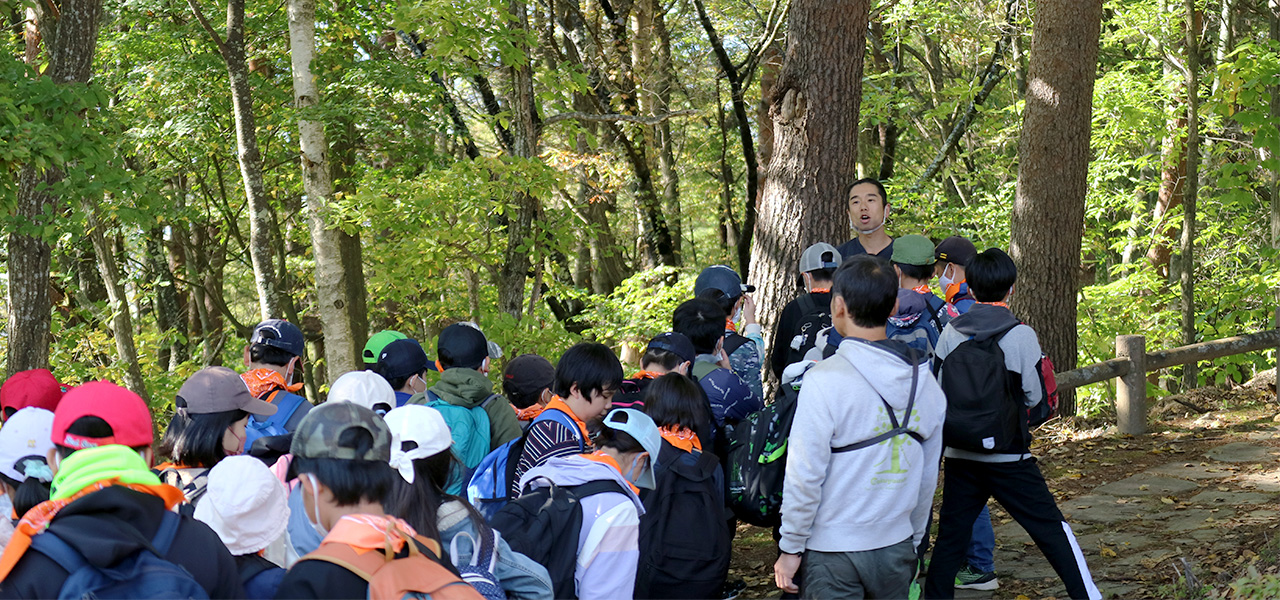 長野県茅野市 | 修学旅行生向け自然教育 | きこりの仕事を見学・体験